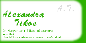 alexandra tikos business card